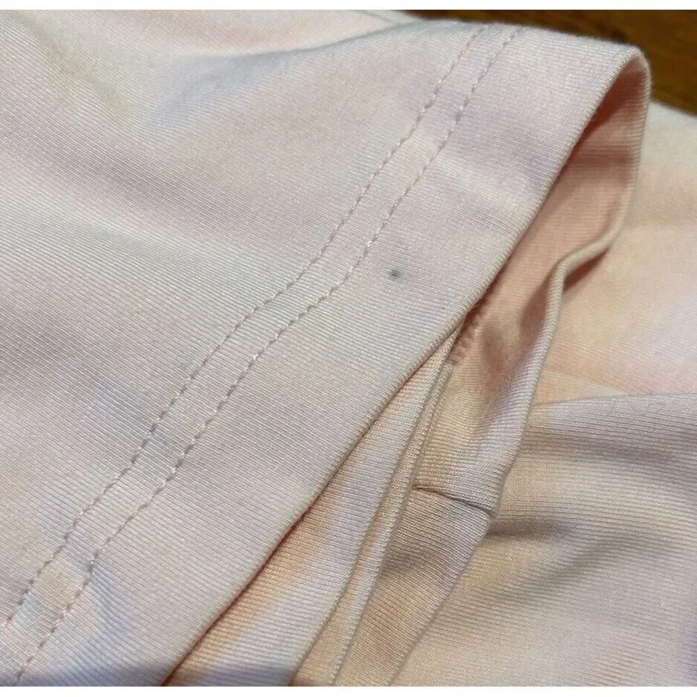 Fisher's Finery Pajama Top Button Up Pink Sz XXL PJ's Bamboo Cotton‎ Spandex